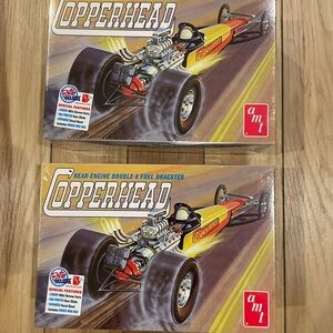 NIB AMT Copperhead Dragster 1:25 Model Kit, copyright ‘21, selling both together